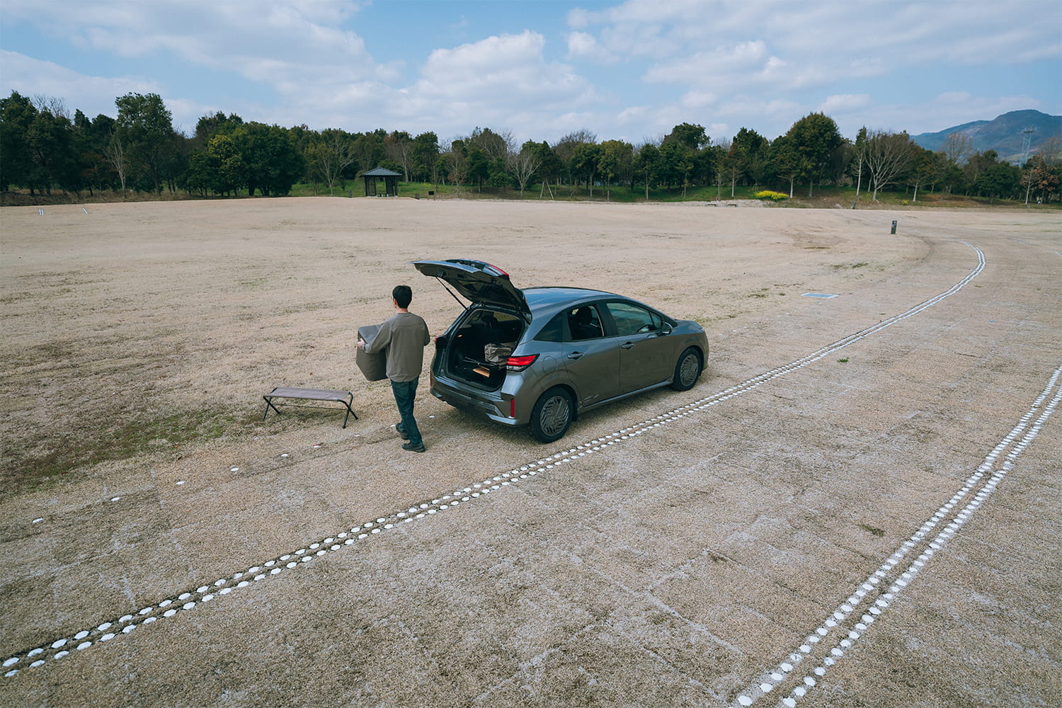 荷下ろしエリア（北口キャンプフィールド）