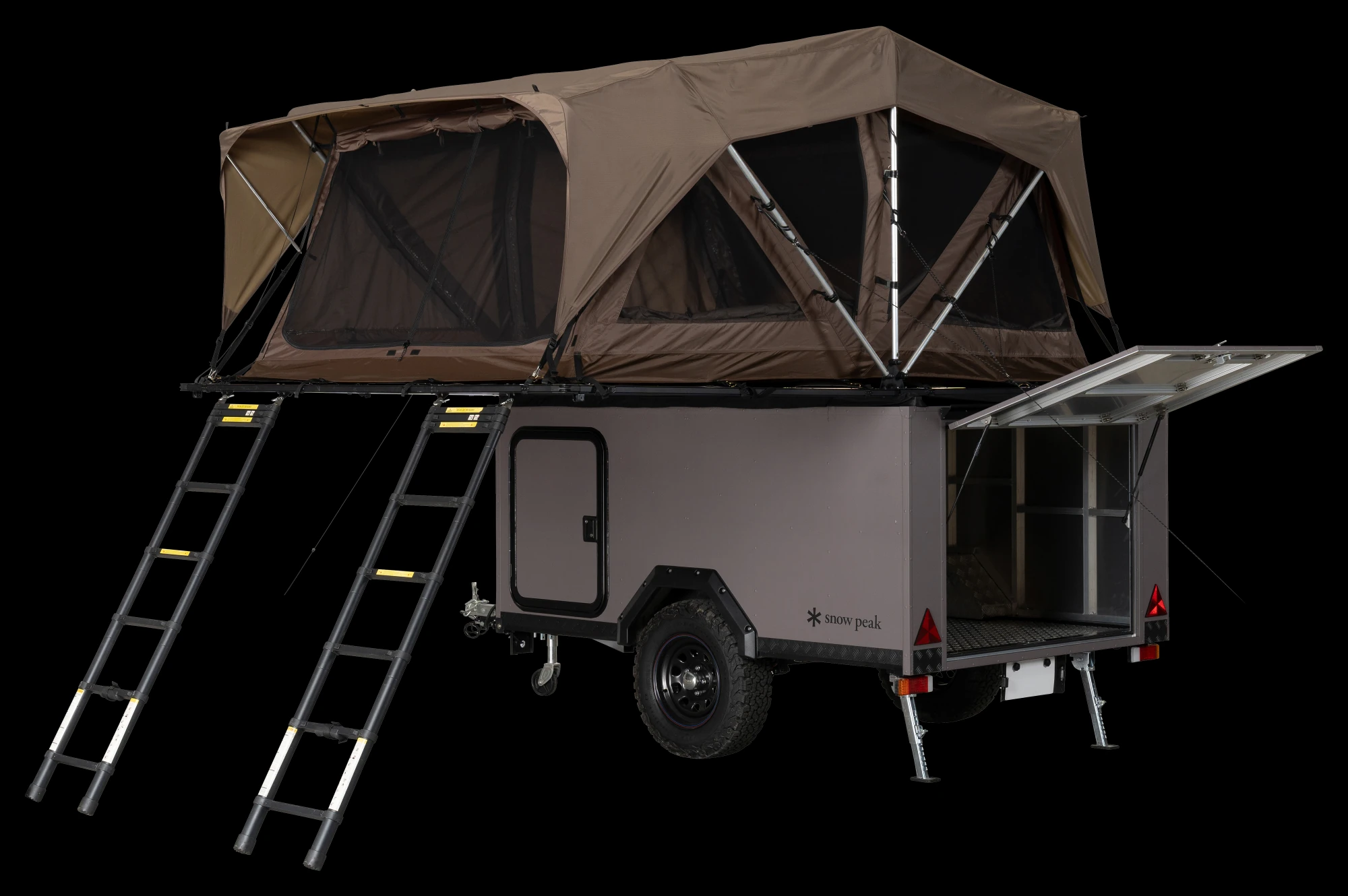 テント展開（メッシュ）・ハッチオープン