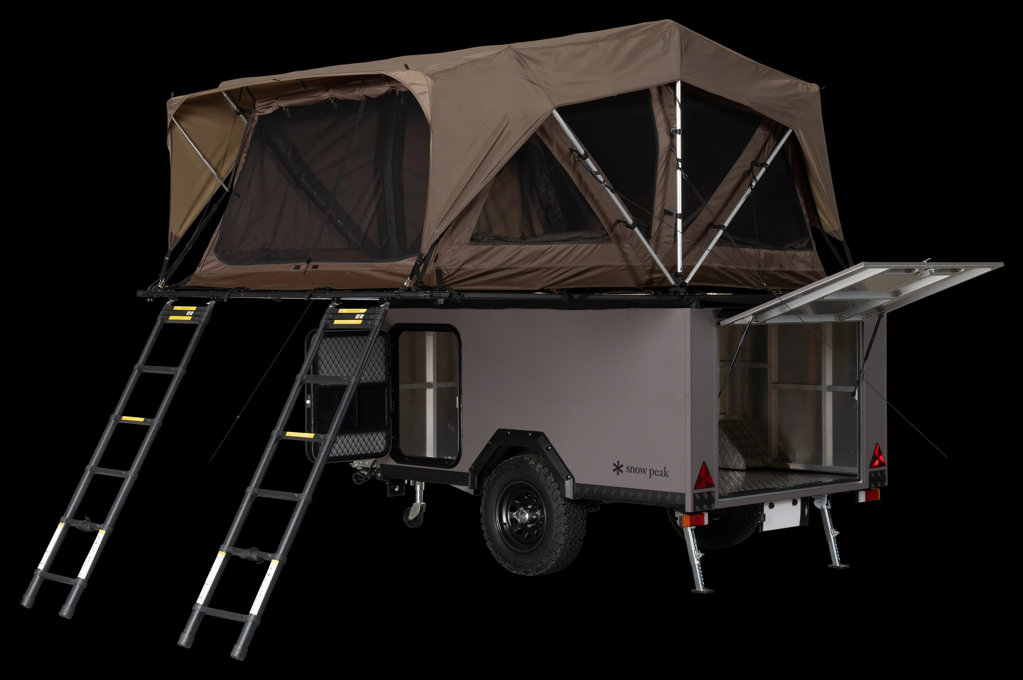 テント展開（メッシュ）・ハッチ/サイドドアオープン