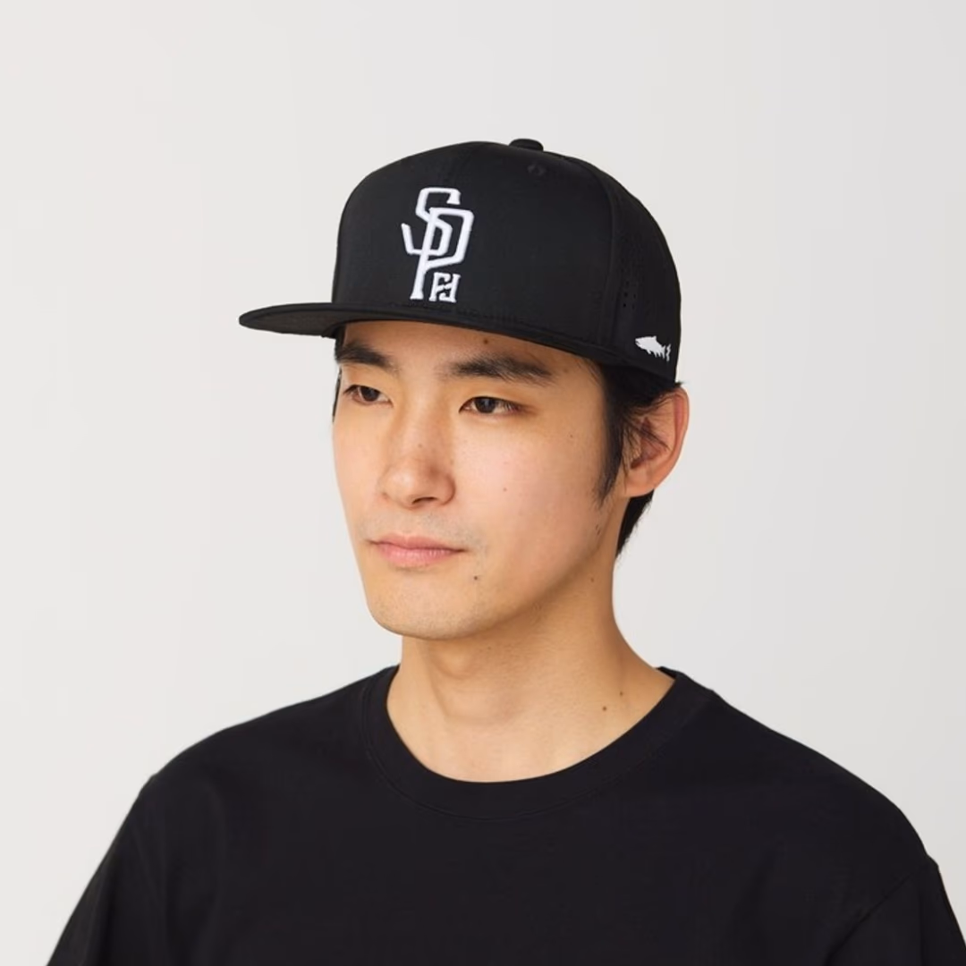 Ventilated Flat Cap BLACK