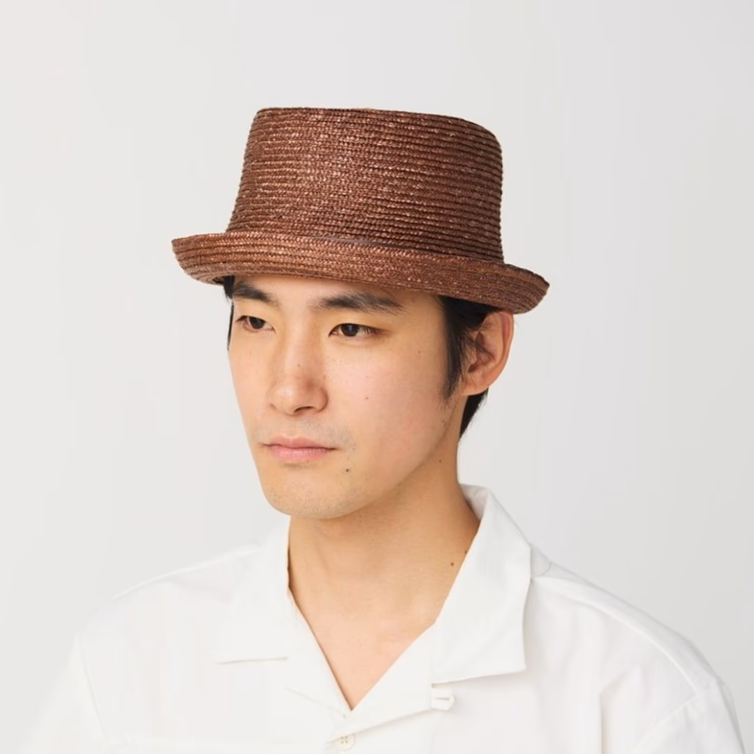 Short Brim Hat BROWN
