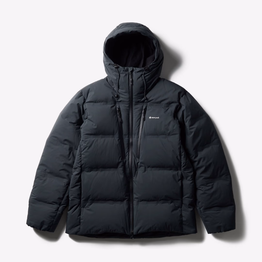 Seamless Hooded Down Jacket BLACK