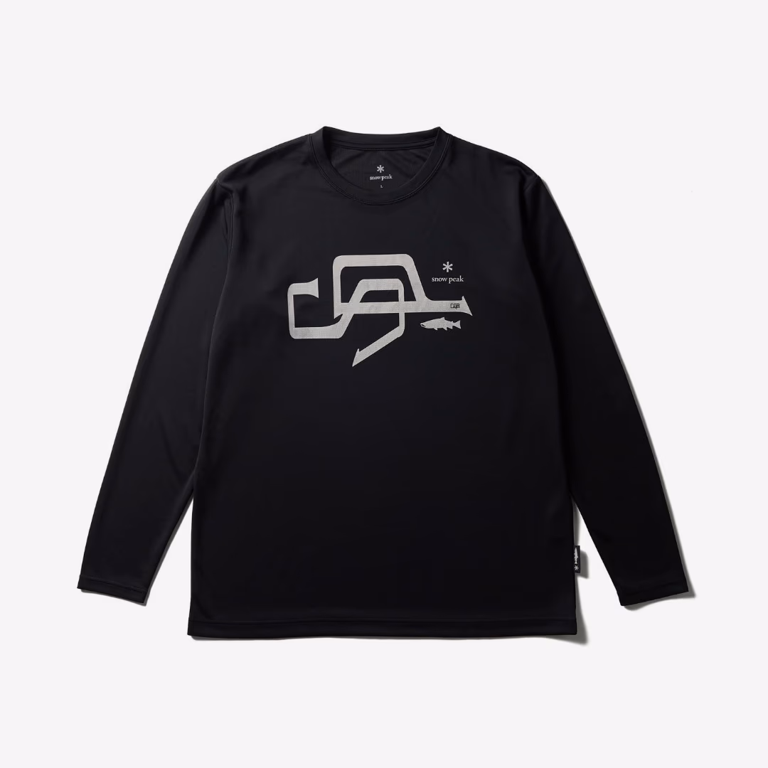 SP Logo Graphic Long Sleeve T-Shirt BLACK