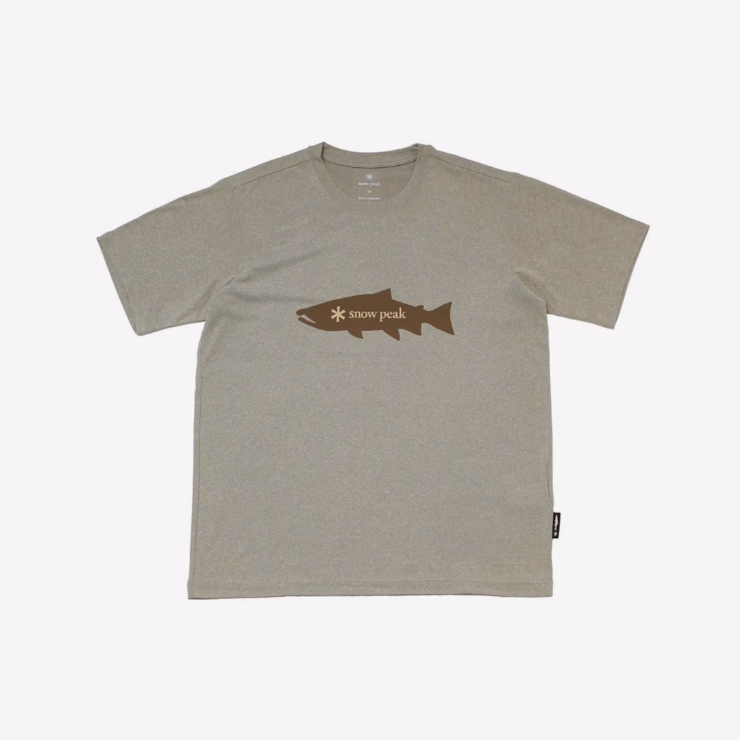 YAMAME Graphic Short Sleeve T-Shirt LIGHT GREY