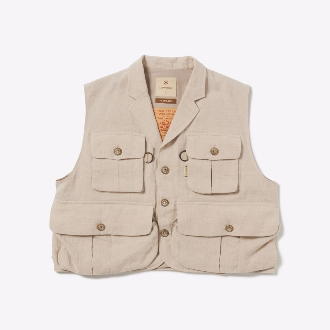Tailored Fishing Vest OATMEAL