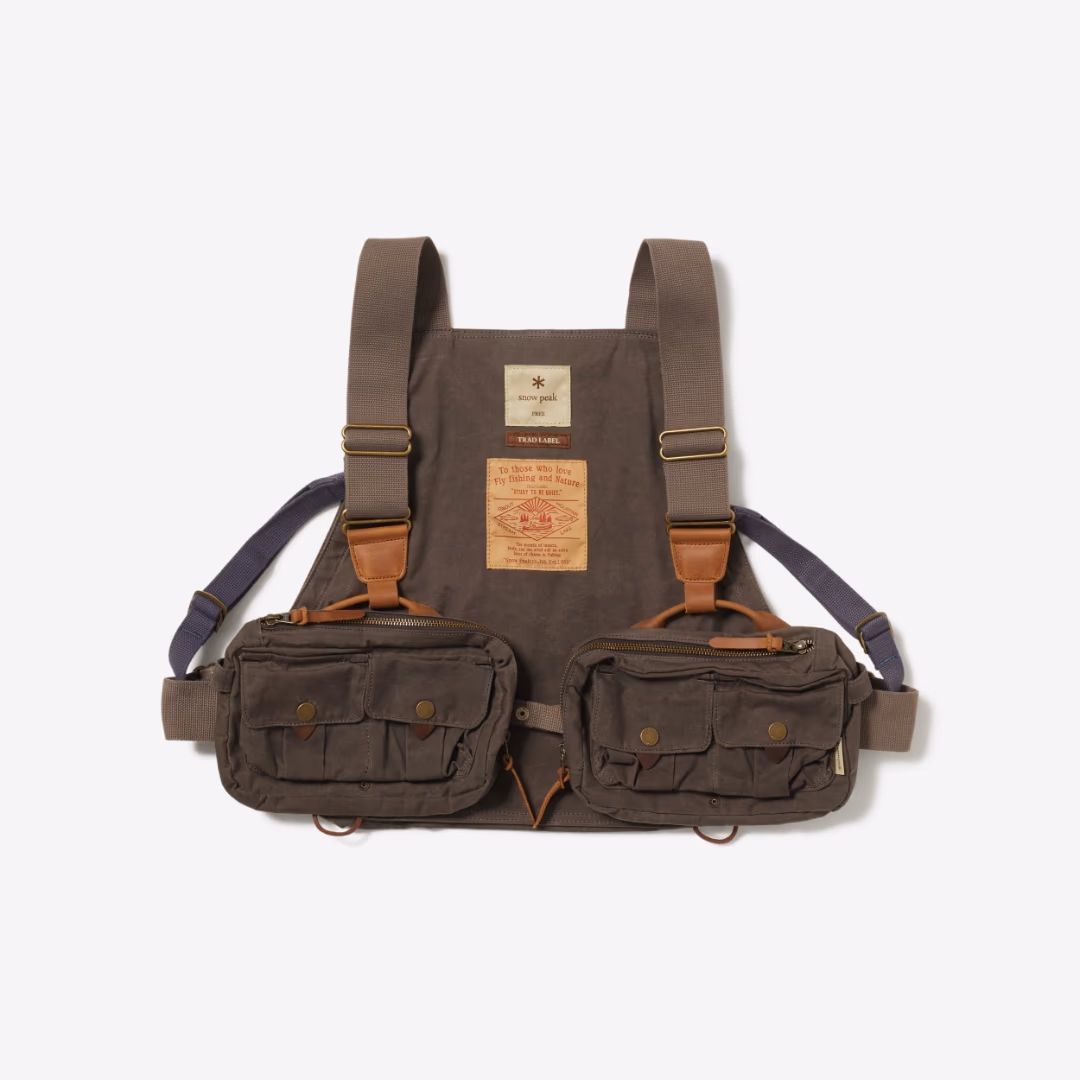 Fishing Pocket Vest DARK BROWN