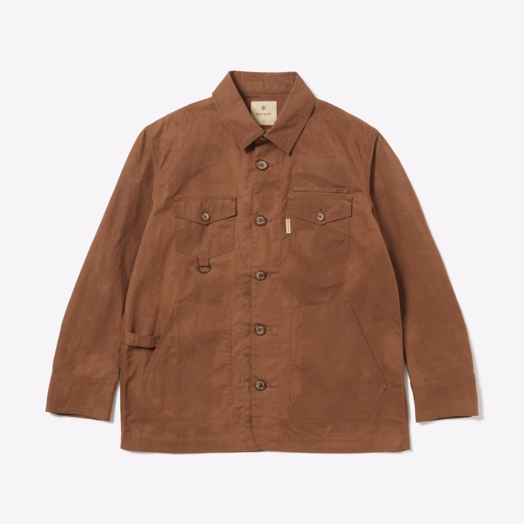 Waxed Cotton Coverall Jacket BROWN