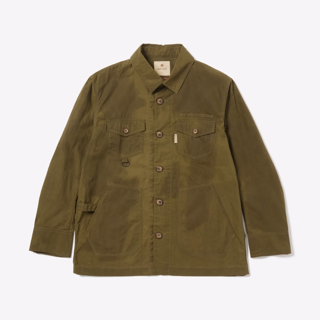 Waxed Cotton Coverall Jacket OLIVE