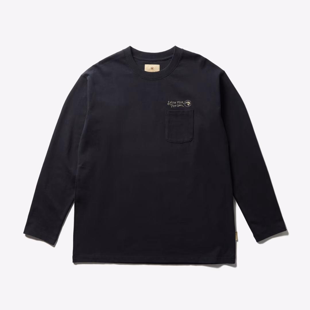 Trad Label Pocket L/S Heavy T-Shirt BLACK