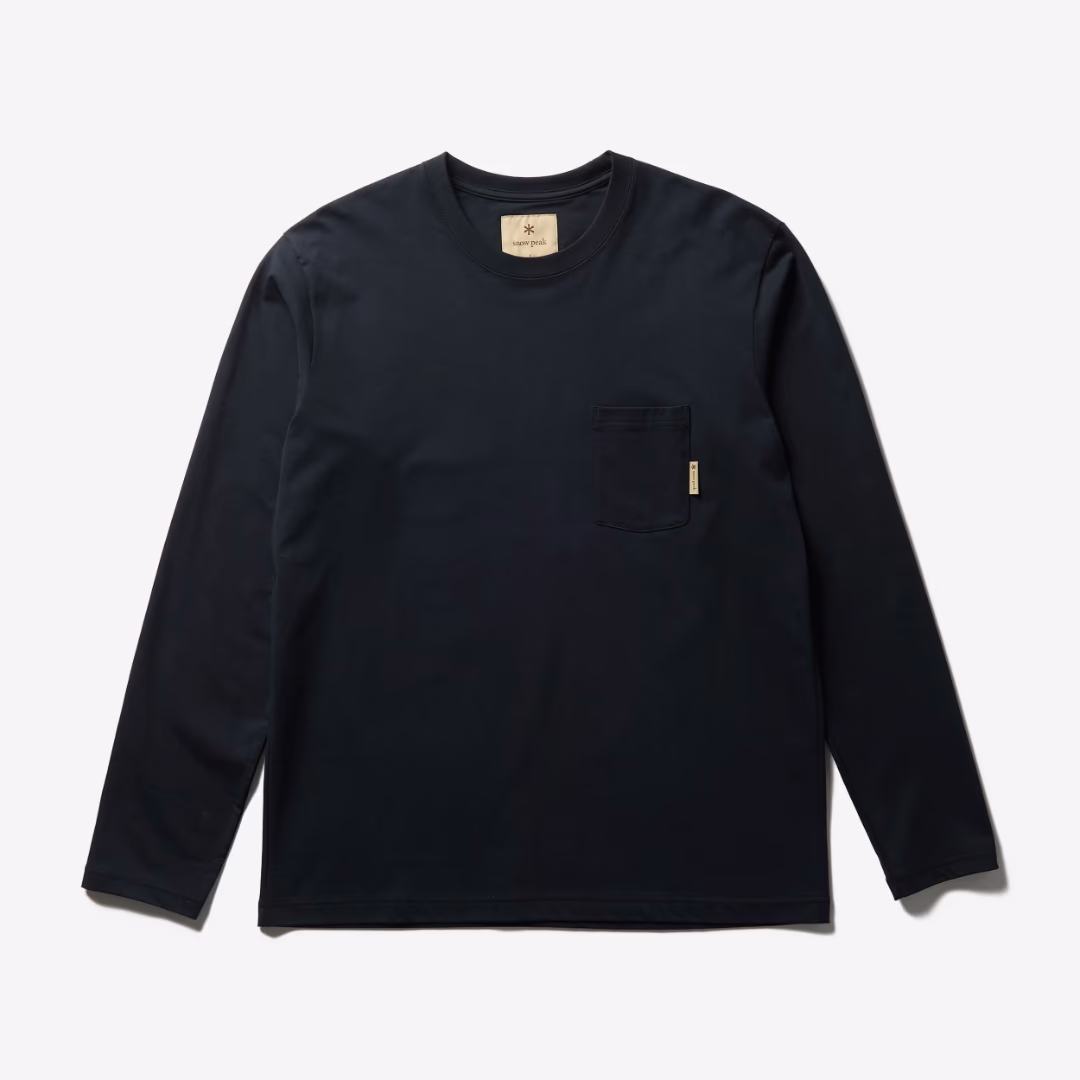 Trad Label Sunset Plating L/S T-Shirt BLACK