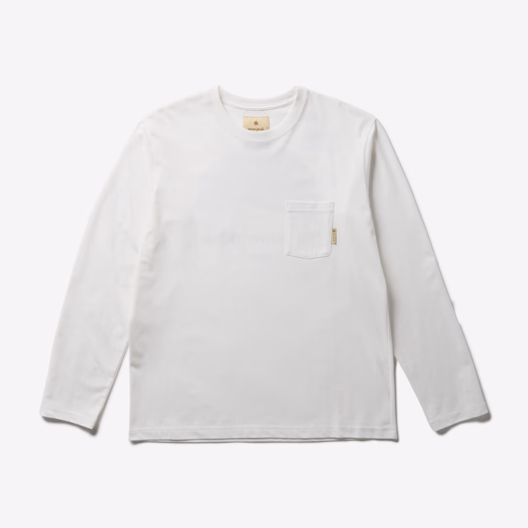 Trad Label Sunset Plating L/S T-Shirt WHITE