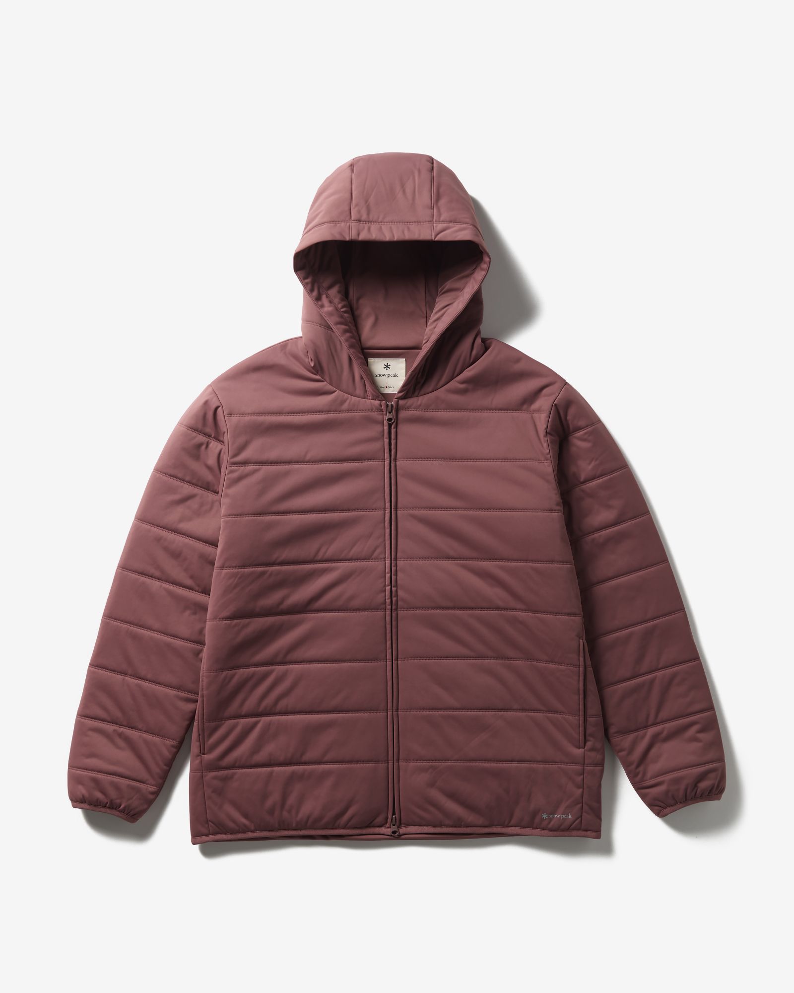 Flexible Insulated Zip Up Hoodie LIGHT BROWN