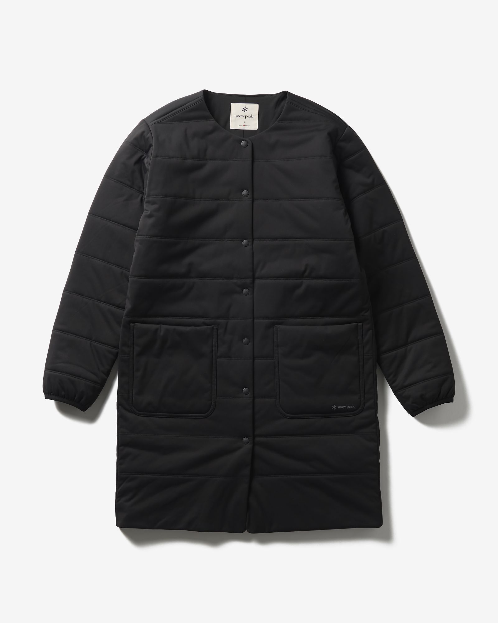 Flexible Insulated Long Cardigan BLACK