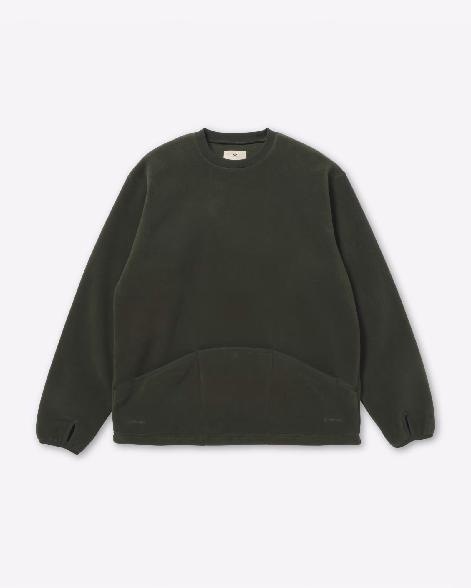Water-Repellent Fleece Pullover DARK OLIVE