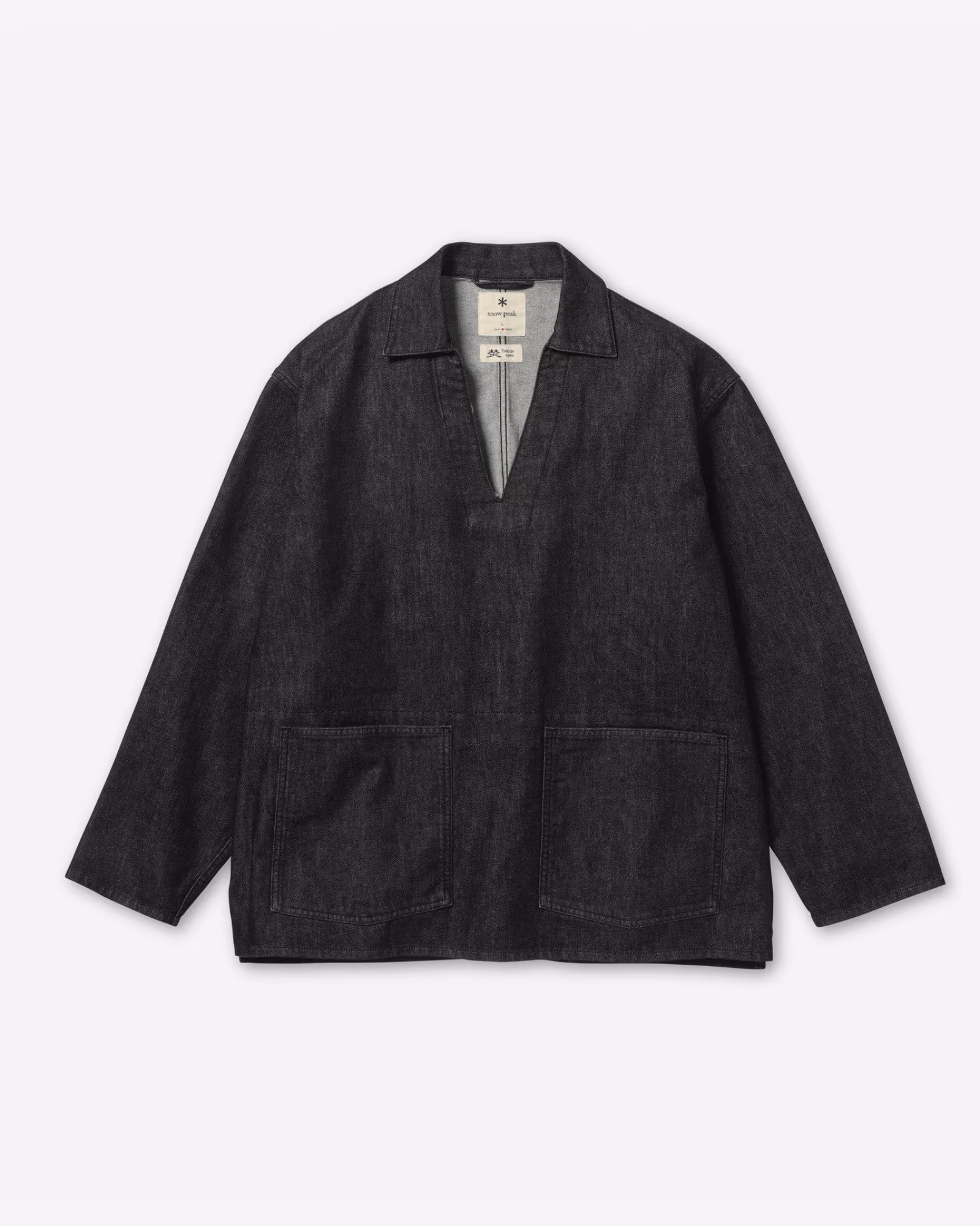 TAKIBI Denim Pullover BLACK
