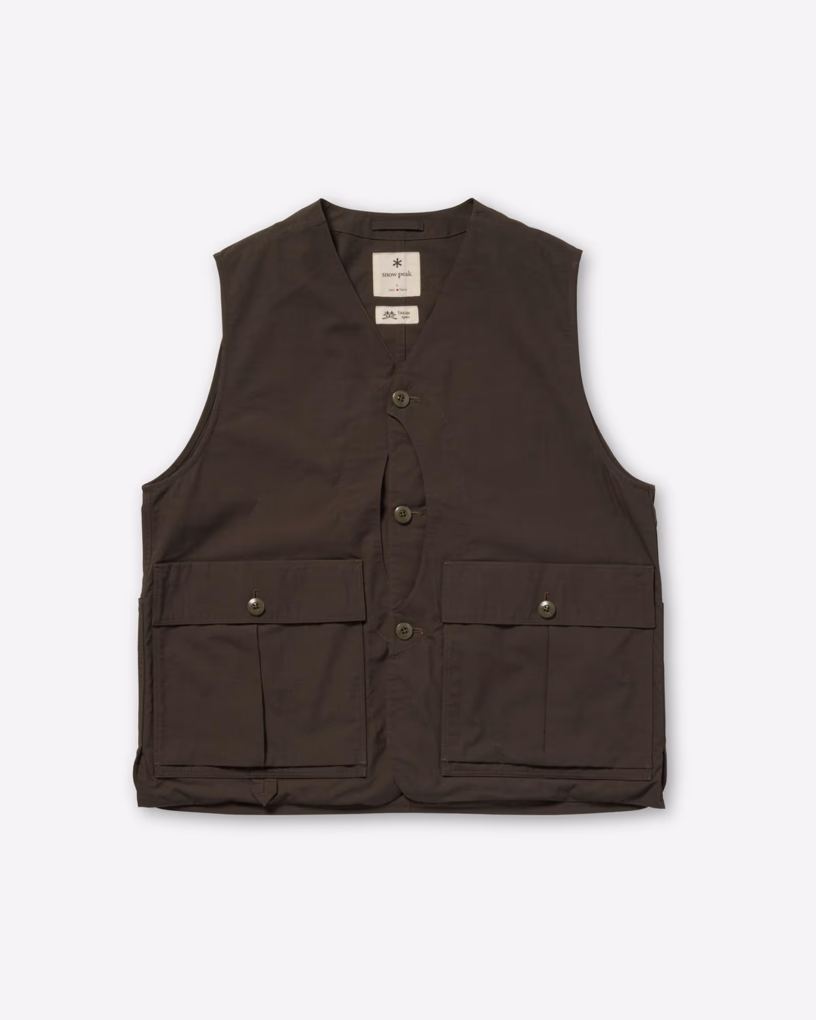 Hybrid TAKIBI Vest DARK BROWN