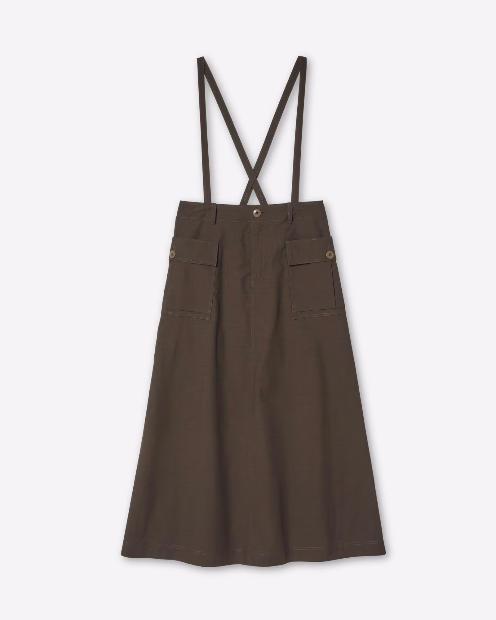 Hybrid TAKIBI Skirt DARK BROWN